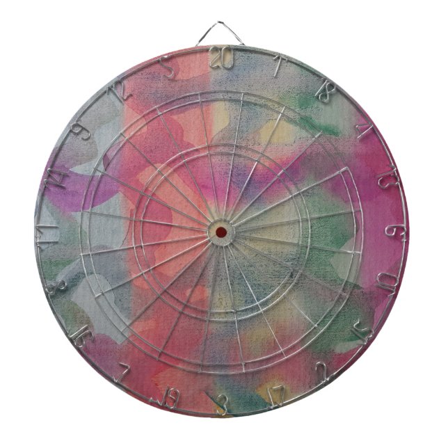 Pastel Abstract Art  Dartboard (Front)