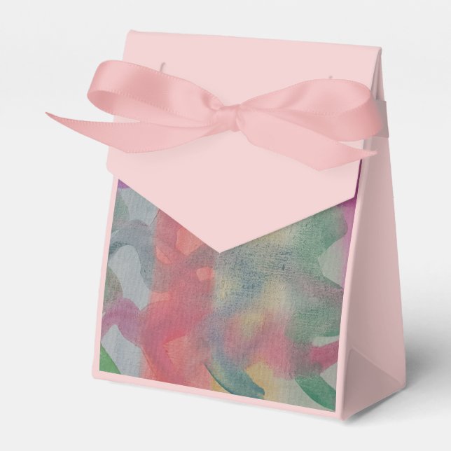 Pastel Abstract Art  Favor Box (Front Side)