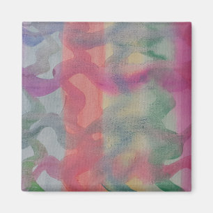 Pastel Abstract Art Magnet