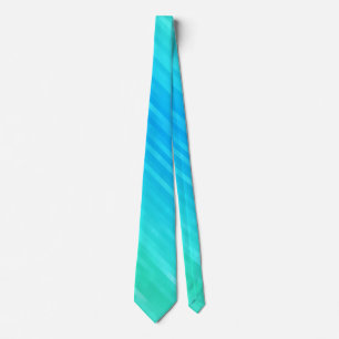 Pastel Abstract Art Teal Turquoise Blue Green Tie