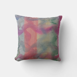 Pastel Abstract Art  Throw Pillow