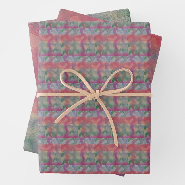 Pastel Abstract Art  Wrapping Paper Sheet (In situ)