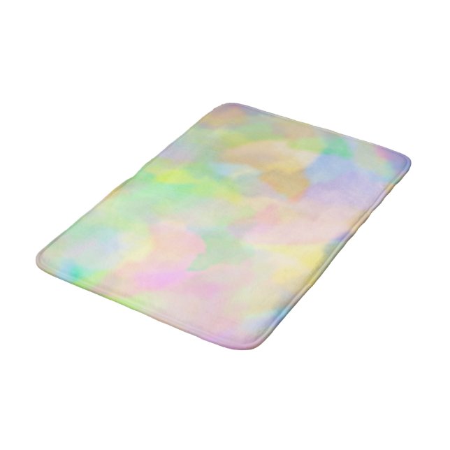 Pastel Abstract Bath Mat (Angled)