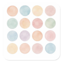 Pastel Abstract Bubble Sticker Sheet