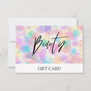 *~* Pastel Abstract BubblesTrendy BEAUTY GIFT CARD