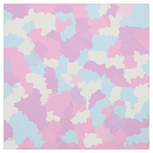 Pastel Abstract Camouflage Fabric (Swatch)