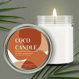 Pastel Abstract Candle Label