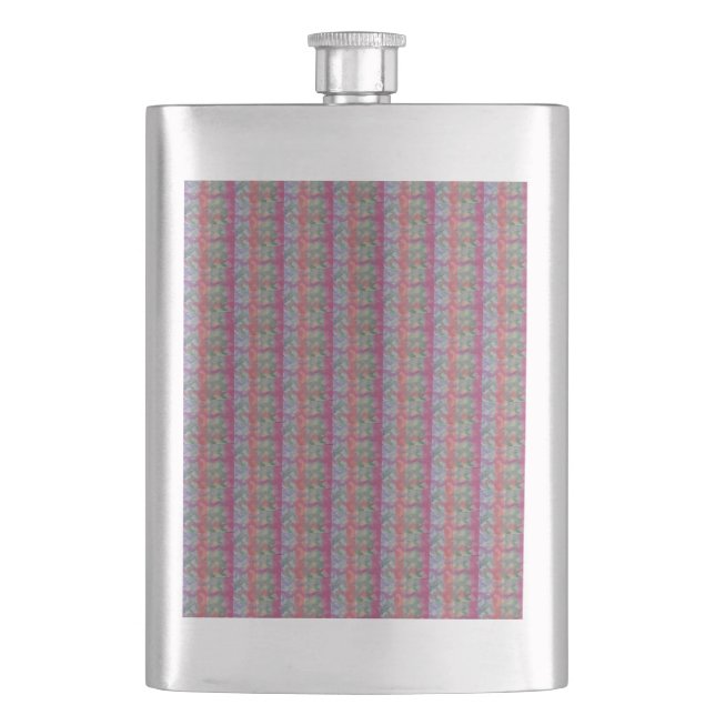 Pastel Abstract Classic Hip Flask (Front)