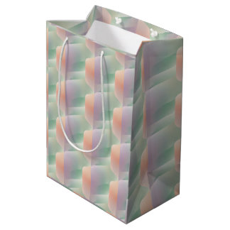 Pastel Abstract Gradient Soft Colour Aesthetic Medium Gift Bag