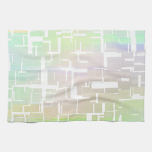Pastel Abstract Multicolored Pattern Kitchen Towel