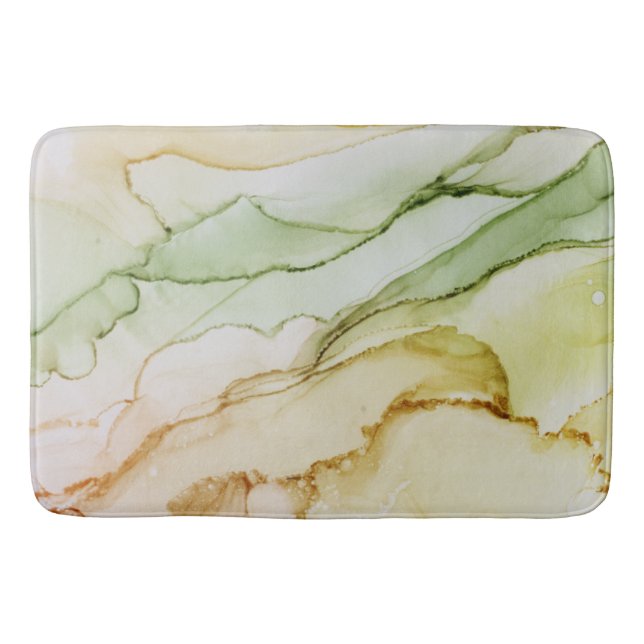 Pastel Abstract Natural Coloured Bath Mat (Front)
