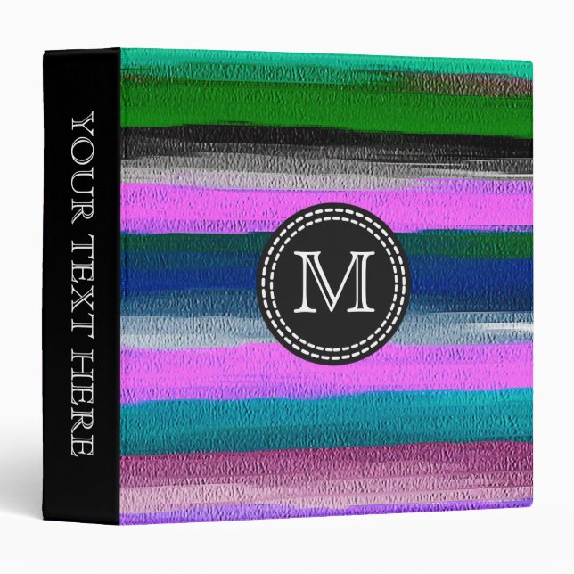 Pastel Abstract Pattern #6 Binder (Front/Spine)