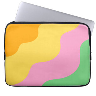 Pastel Abstract Pattern Laptop Sleeve