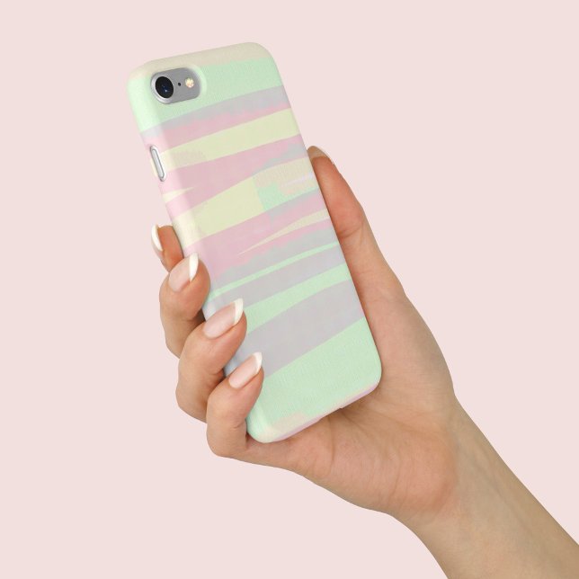 Pastel Abstract Pink Green Yellow Case-Mate iPhone Case (Creator Uploaded)