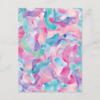Pastel Abstract Ribbon Pattern