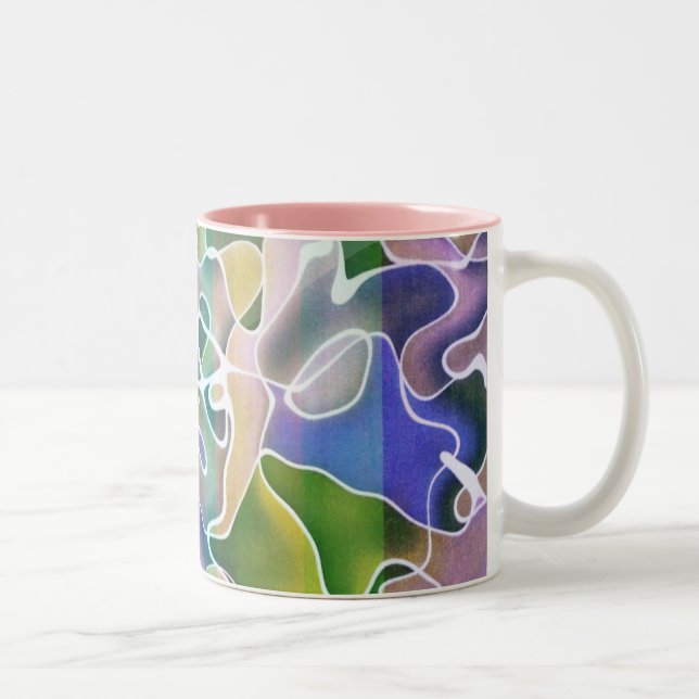 Pastel Abstract Stripes Mugs (Right)