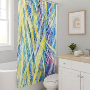 Pastel Abstract Texture – Colourful Modern Shower 