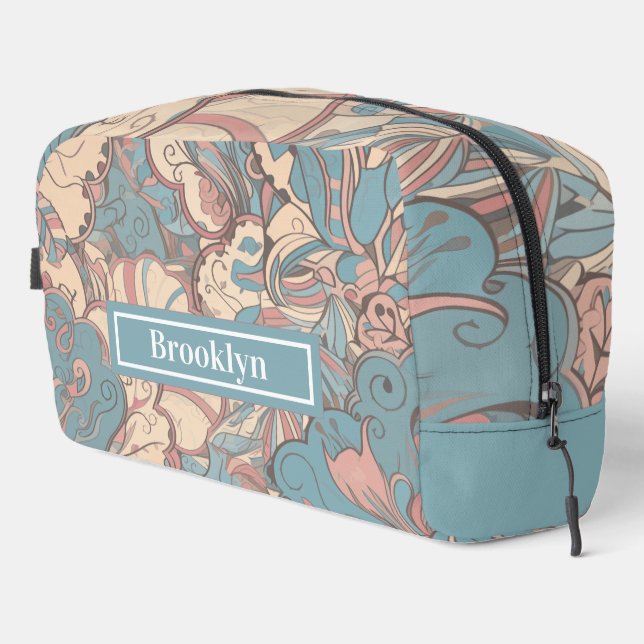 Pastel Abstract Toiletry Bag (Right Corner)