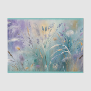 Pastel Abstract Whispers of Nature, Grasses II Tissue Paper
