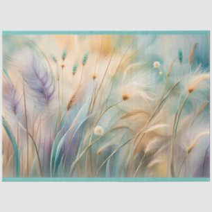 Pastel Abstract Whispers of Nature, Grasses II Tissue Paper