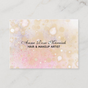 *~* Pastel Abstrait Peach Carte de visite