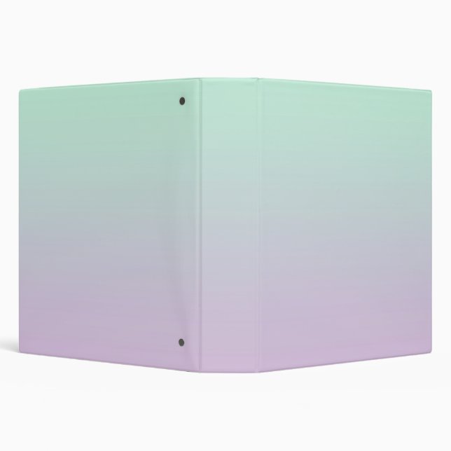 Pastel Aesthetic Mint And Lilac Gradient Ombre   Binder (Background)