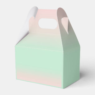 Pastel Aesthetic Muted Gradient Pink Mint Green   Favor Box
