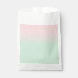 Pastel Aesthetic Muted Gradient Pink Mint Green    Favour Bag