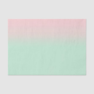 Pastel Aesthetic Muted Gradient Pink Mint Green  Tissue Paper