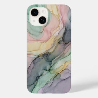 Pastel Alcohol Ink Fluid Abstract Marble Case-Mate iPhone 14 Case
