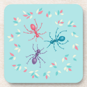 Pastel Ants Insect Lover Coaster