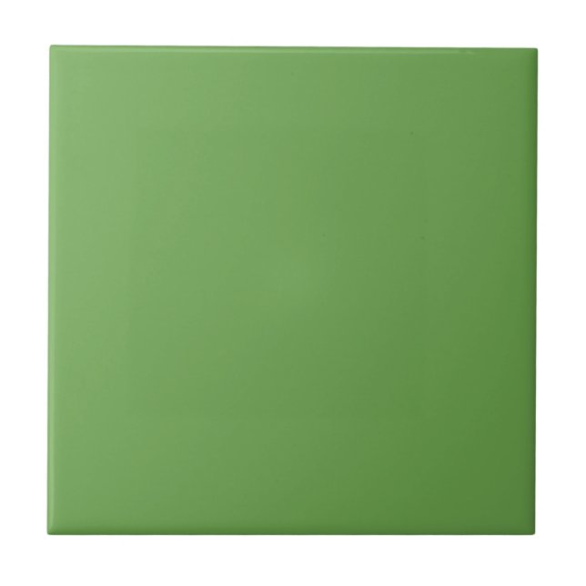 Pastel Apple Green Solid Color Tile (Front)