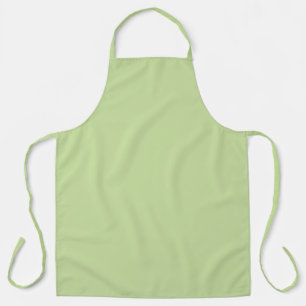 Pastel Apple Green Solid Colour  Apron