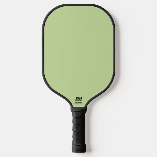 Pastel Apple Green Solid Colour  Pickleball Paddle (Front)