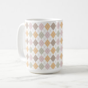 Pastel Argyle Pattern Mug