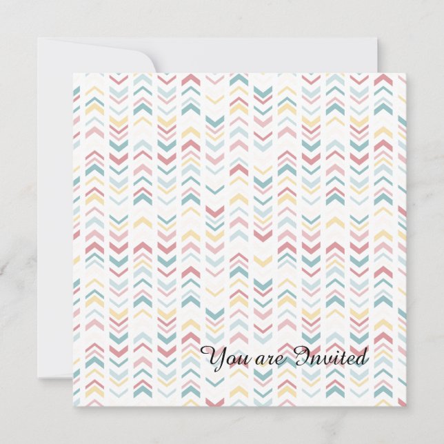 Pastel Arrows Invitation (Front)
