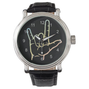 Pastel ASL I Love You Watch