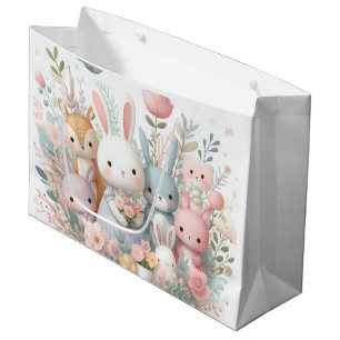 Pastel Baby Animals Baby Shower New Baby Gift Bag