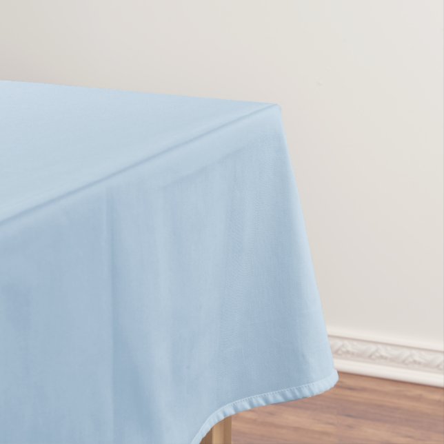 Pastel Baby Blue Solid Colour | Classic Elegant  Tablecloth (In Situ)