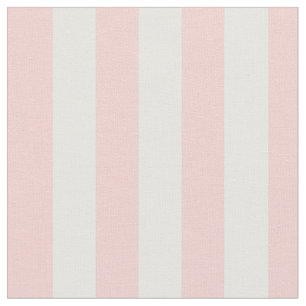 Pastel Baby Pink White Stripe Fabric