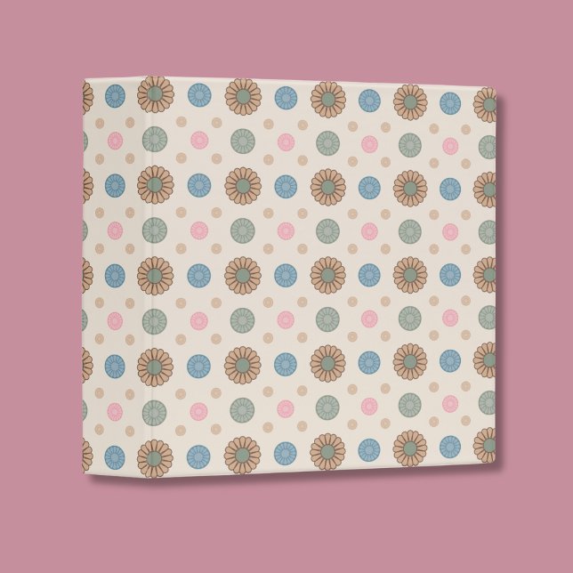 Pastel Babylonian Inspired Floral Pattern Binder (Creator Uploaded)