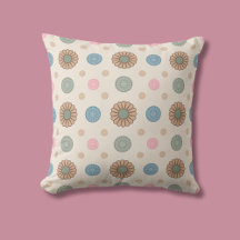 Pastel Babylonian Inspired Floral Pattern