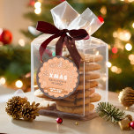 Pastel Baking Festive Cookie Merry Christmas Classic Round Sticker<br><div class="desc">Add a personalized, festive touch to your holiday treats with our Christmas Cookie Sticker! Featuring an adorable cookie illustration, this sticker is perfect for labelling your homemade goodies. Customized with the message “Baked with Love from your kitchen, ” it’s a charming way to share holiday joy straight from your kitchen....</div>