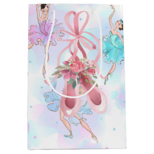 Pastel Ballet Dancers Medium Gift Bag