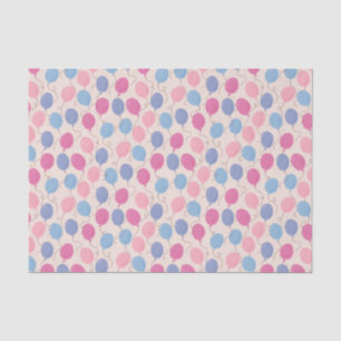 Pastel Balloons Whimsical Pattern Tissue Paper