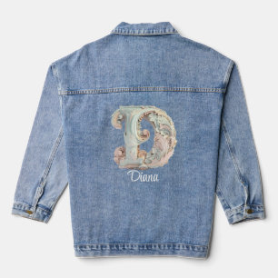 Pastel Baroque Initial 'D' Denim Veste