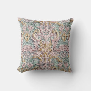 Pastel Baroque Throw Pillow