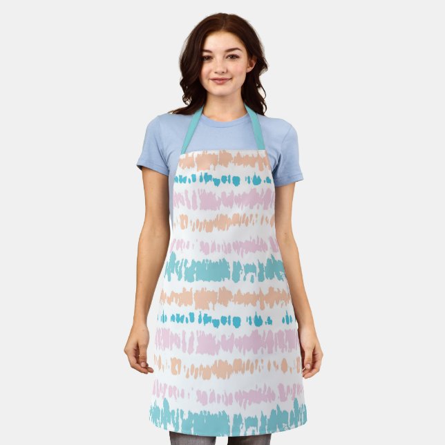 Pastel Batik Pattern Apron (Worn)