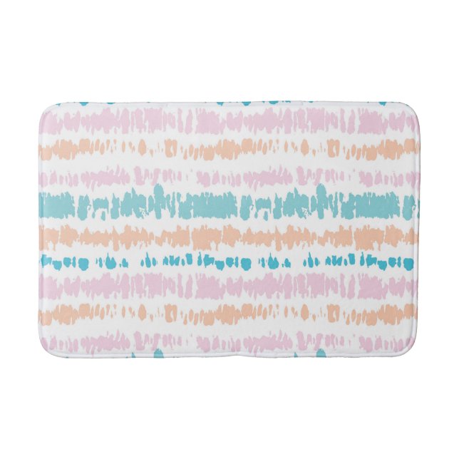Pastel Batik Pattern Bath Mat (Front)