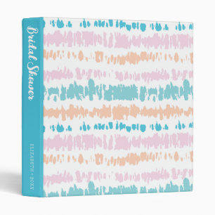 Pastel Batik Pattern   Bridal Shower Binder